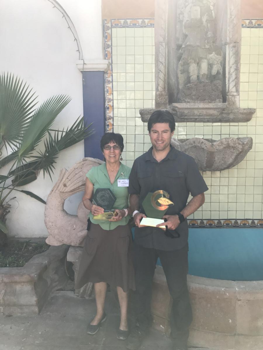 Dr. Nancy Cavallaro (USDA NIFA) and Dr. Rodrigo Vargas (University of Delaware) were recognized by CONACYT and the Mexican Carbon Program